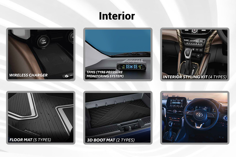 Toyota Urban Cruiser Hyryder Accessories And Prices Detailed