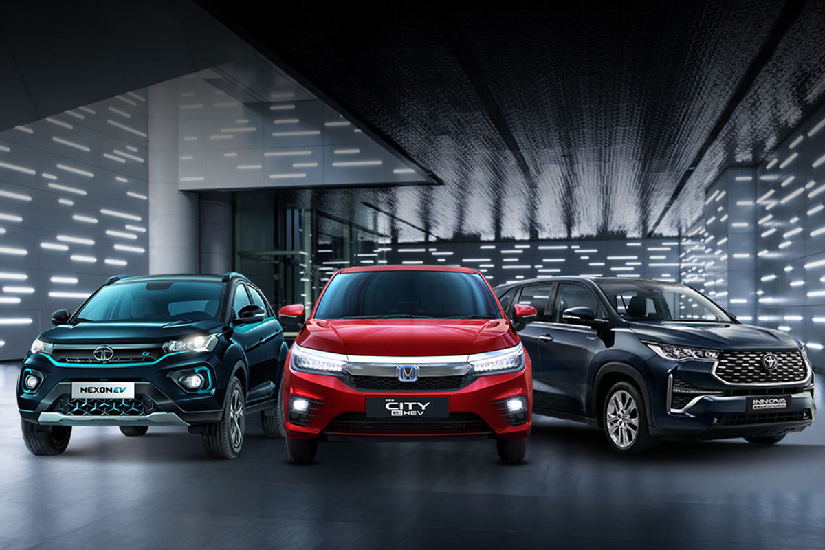 Tata Nexon EV Max, Honda City Hybrid and Toyota Innova Hycross Tata Nexon EV Max, Honda City Hybrid and Toyota Innova Hycross