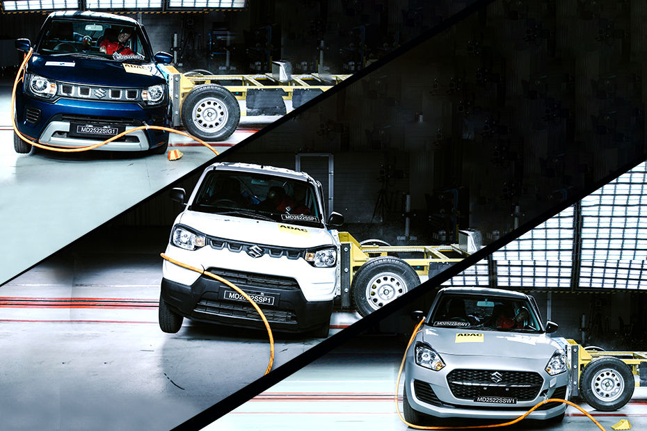 Maruti S-Presso, Ignis And Swift Perform Poorly In The Updated Global NCAP Crash Tests