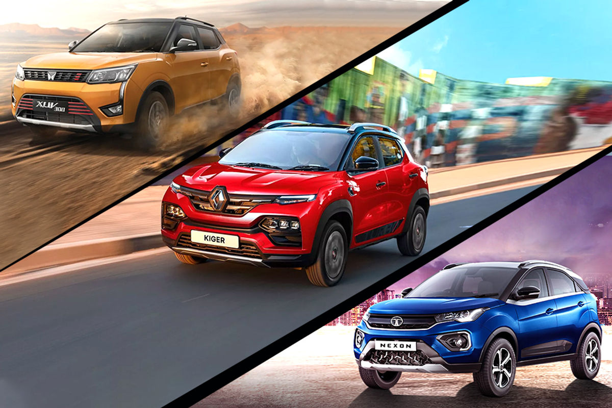 Mahindra XUV300, Renault Kiger and Tata Nexon