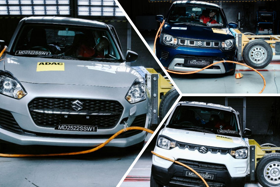 Swift, Ignis and S-Presso Crash Test Swift, Ignis and S-Presso Crash Test