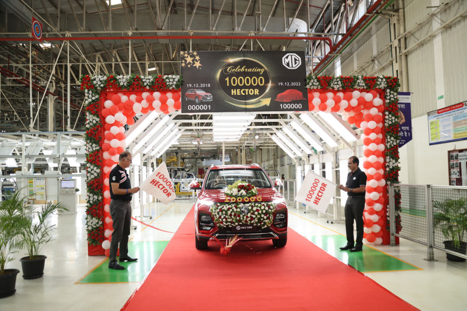 1,00,000th MG Hector rolled out