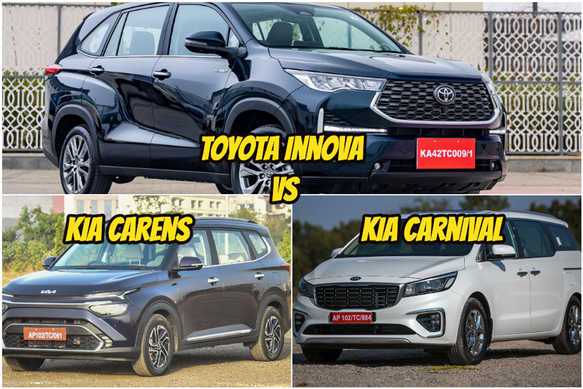 Toyota Innova Hycross Vs Kia Carens Vs Kia Carnival