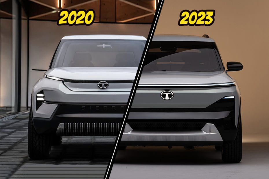 Check Out How Much The Tata Sierra EV Has Evolved Since 2020