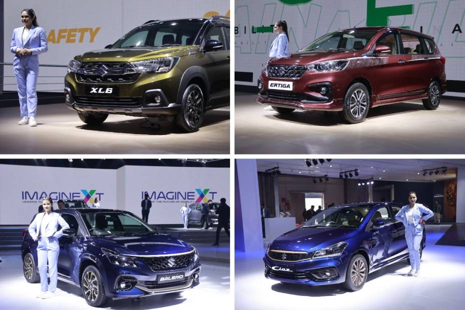 Maruti XL6, Ertiga, Baleno and Ciaz