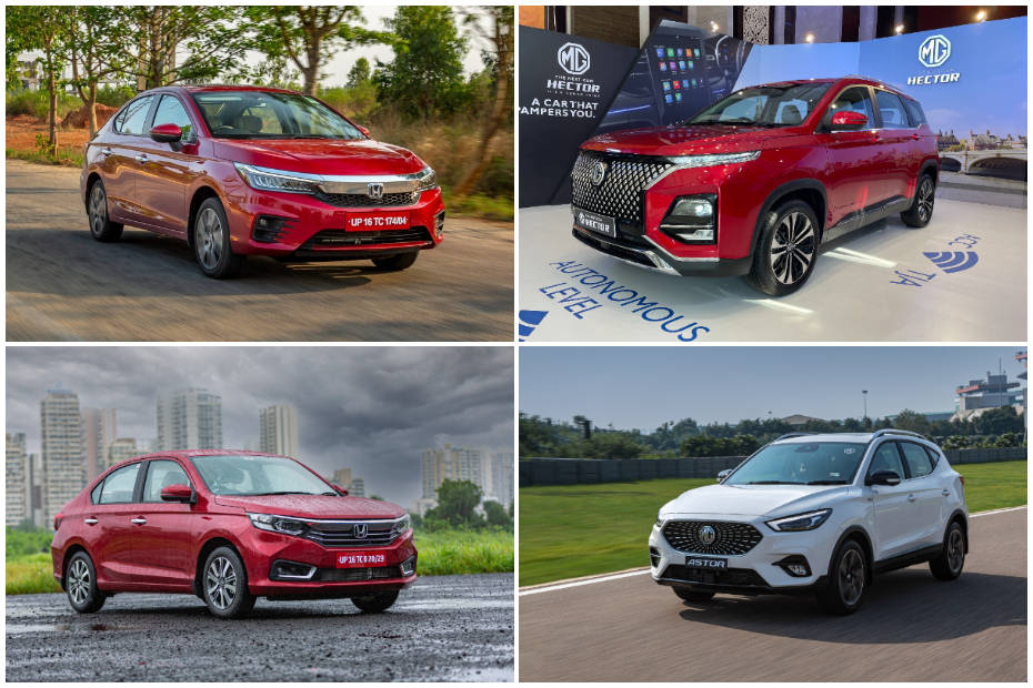 Honda City, Honda Amaze, MG Hector and MG Astor Honda City, Honda Amaze, MG Hector and MG Astor