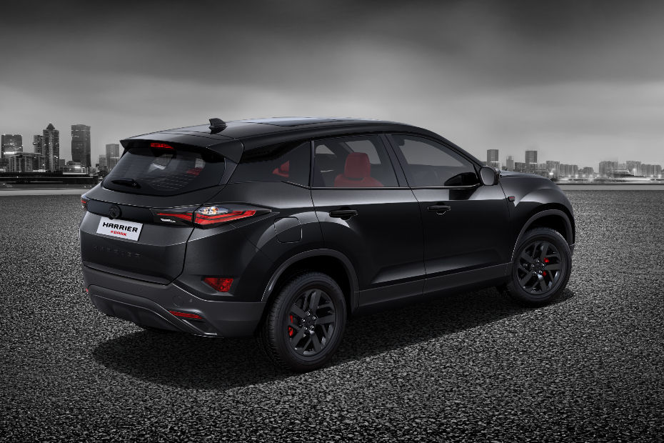Tata Harrier Red Dark Edition Rear Tata Harrier Red Dark Edition Rear