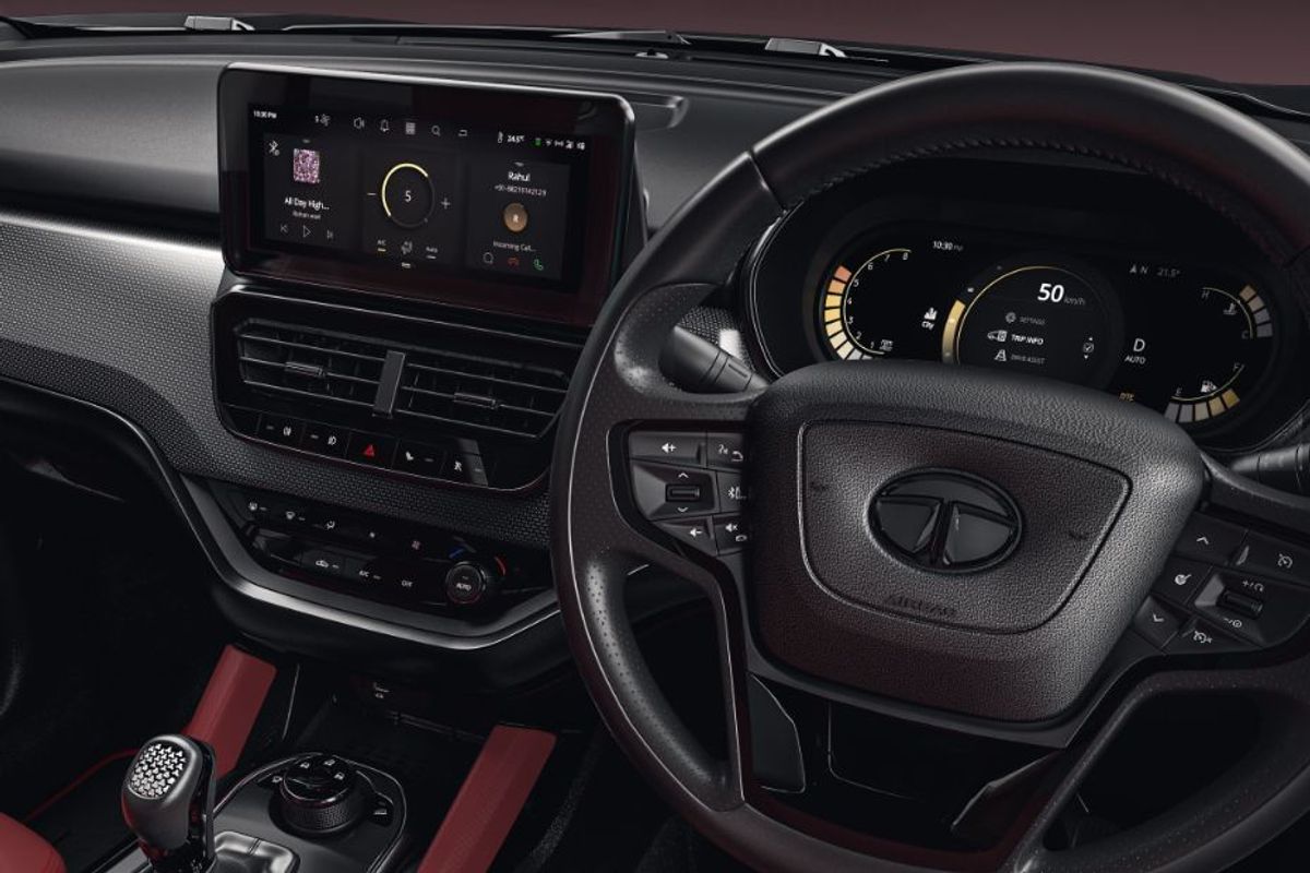 New Tata 10.25-inch infotainment touchscreen