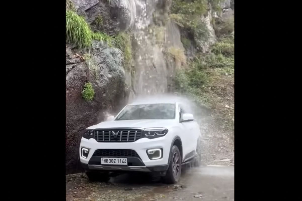 Mahindra Scorpio N Waterfall