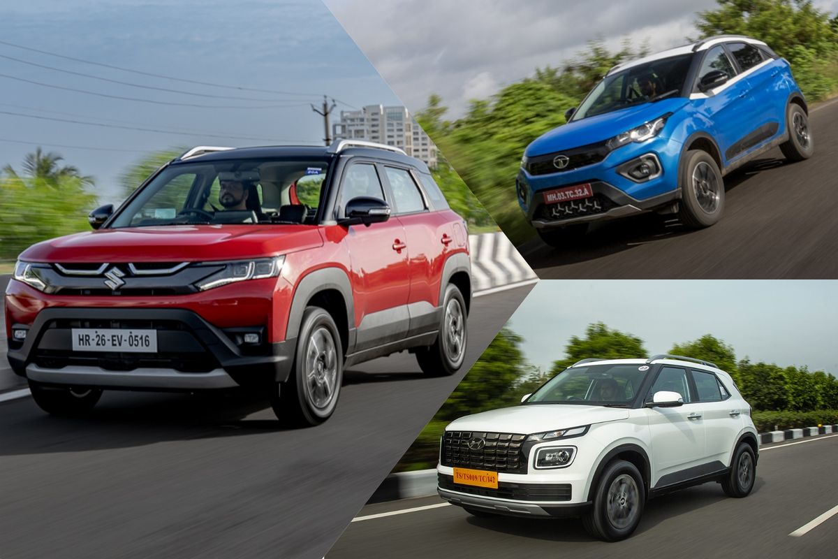 Maruti Brezza, Tata Nexon and Hyundai Venue
