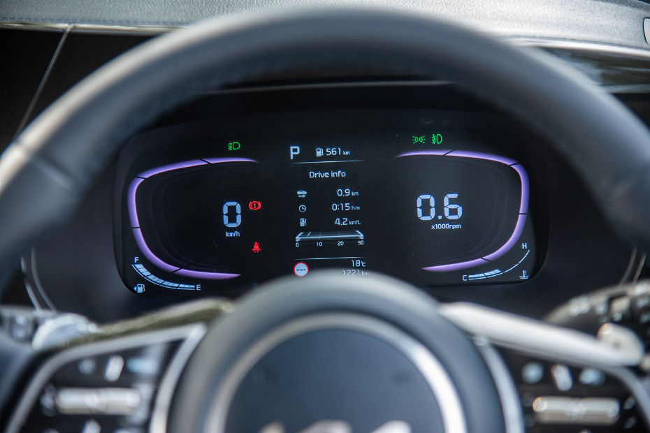 Kia Carens digitised instrument cluster Kia Carens digitised instrument cluster