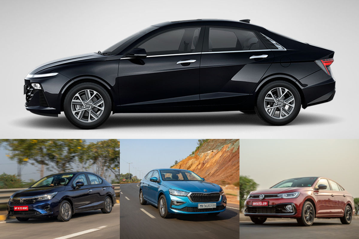 Hyundai Verna vs Honda City, Skoda Slavia and Volkswagen Virtus