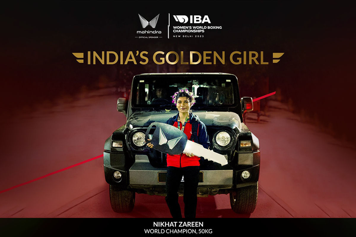 Mahindra Thar gifted to Nikhat Zareen