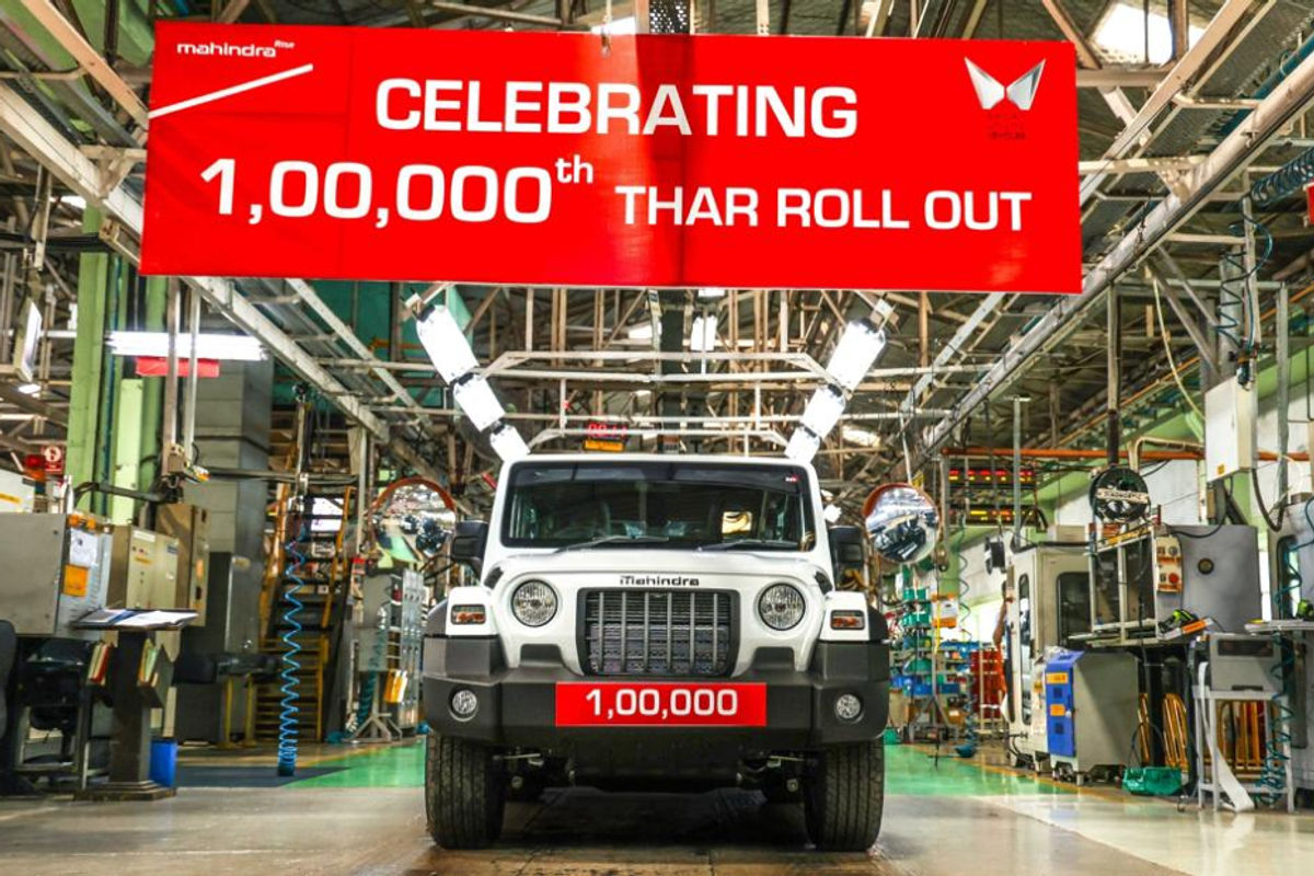 Mahindra Thar production milestone