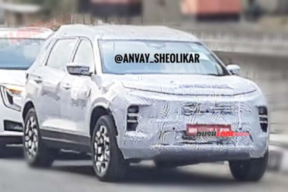 2024 Tata Safari Spied Again From The Front, New Details Emerge