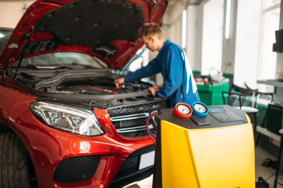 Service the air conditioning system