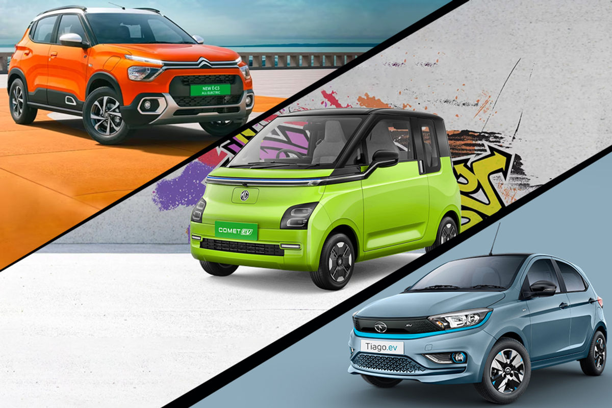 Citroen eC3 vs MG Comet EV vs Tata Tiago EV Citroen eC3 vs MG Comet EV vs Tata Tiago EV