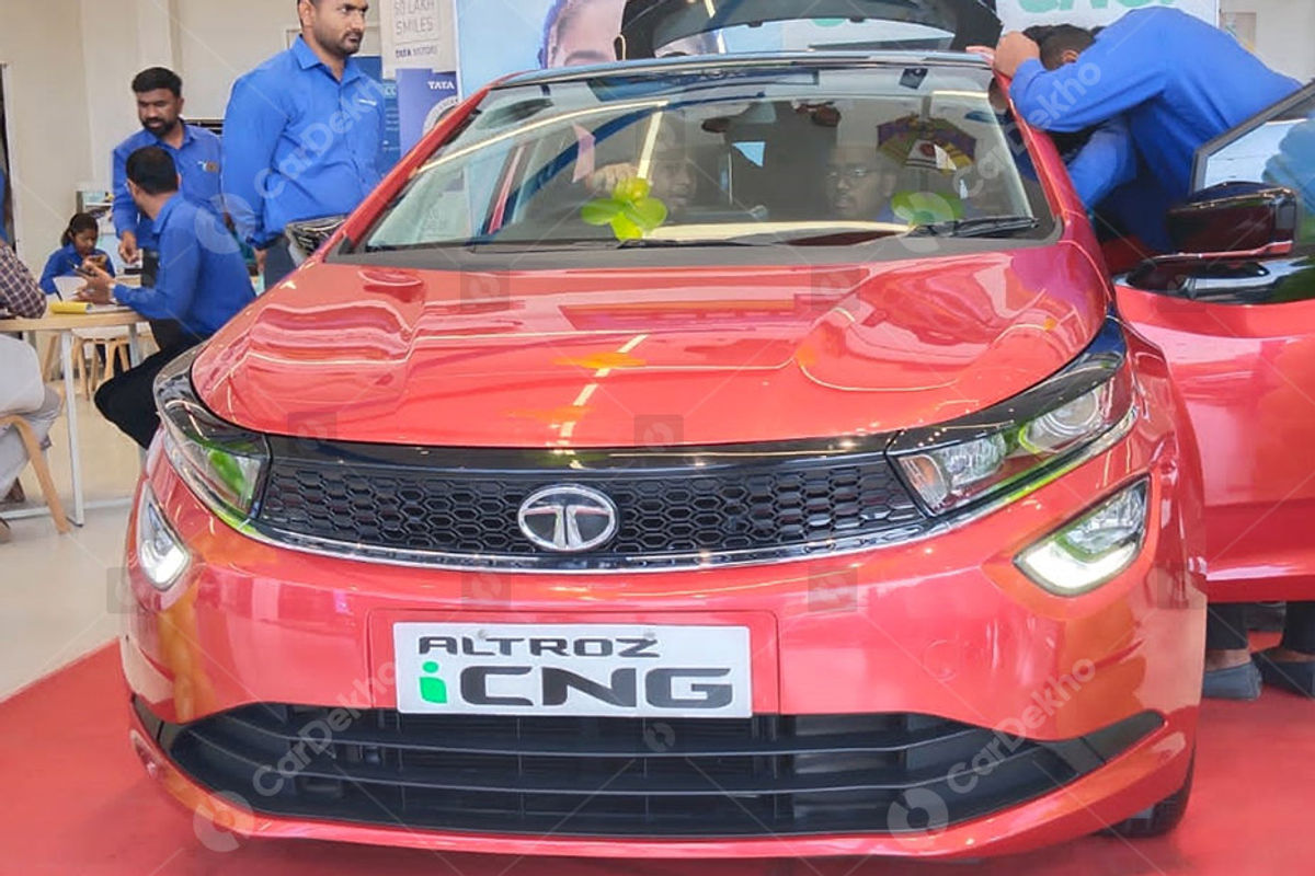 Tata Altroz CNG at showroom