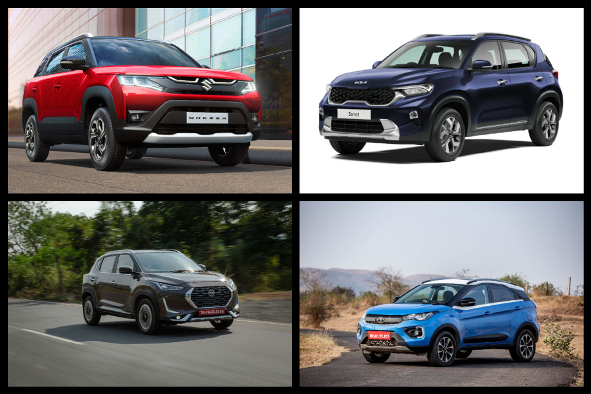 Maruti Brezza, Kia Sonet, Tata Nexon, Nissan Magnite Maruti Brezza, Kia Sonet, Tata Nexon, Nissan Magnite