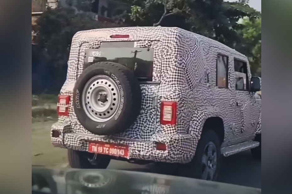5-door Mahindra Thar spied 5-door Mahindra Thar spied