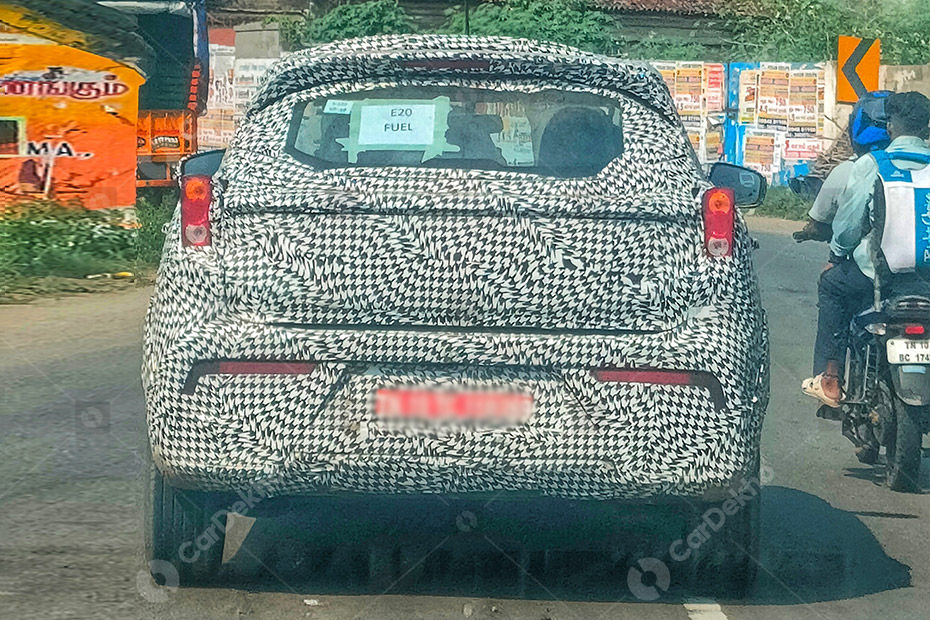 Facelifted Mahindra XUV300 Rear