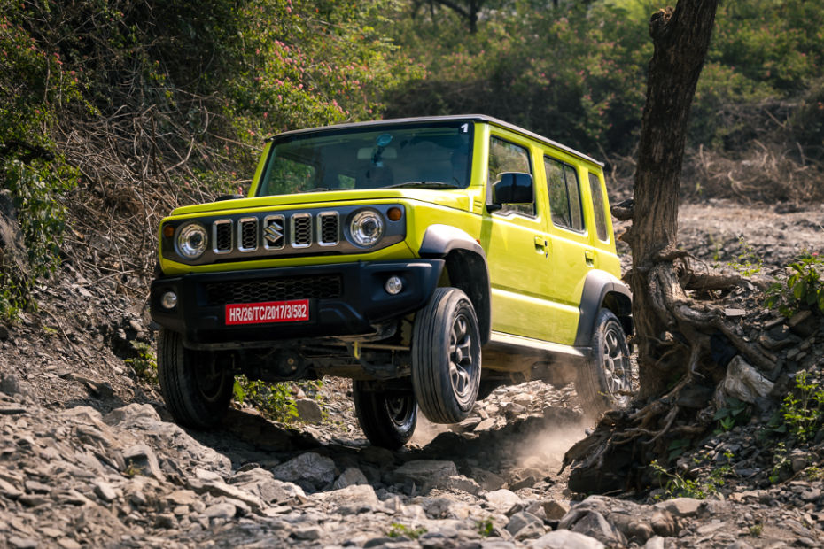 Five-door Maruti Jimny Off-roading