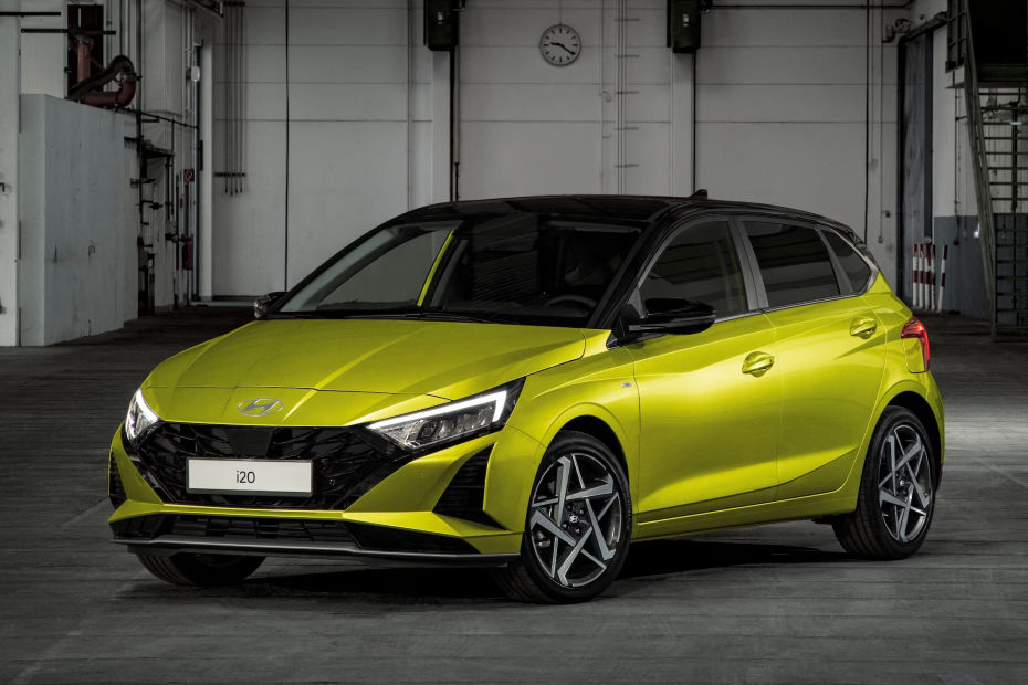 Facelifted Hyundai i20 front