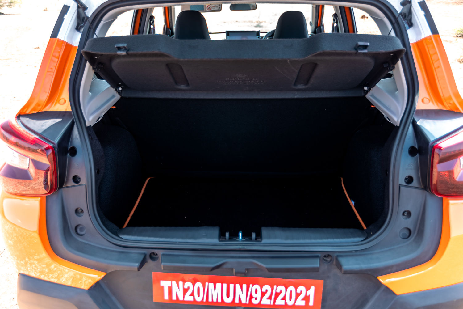 eC3 boot space with all rows up