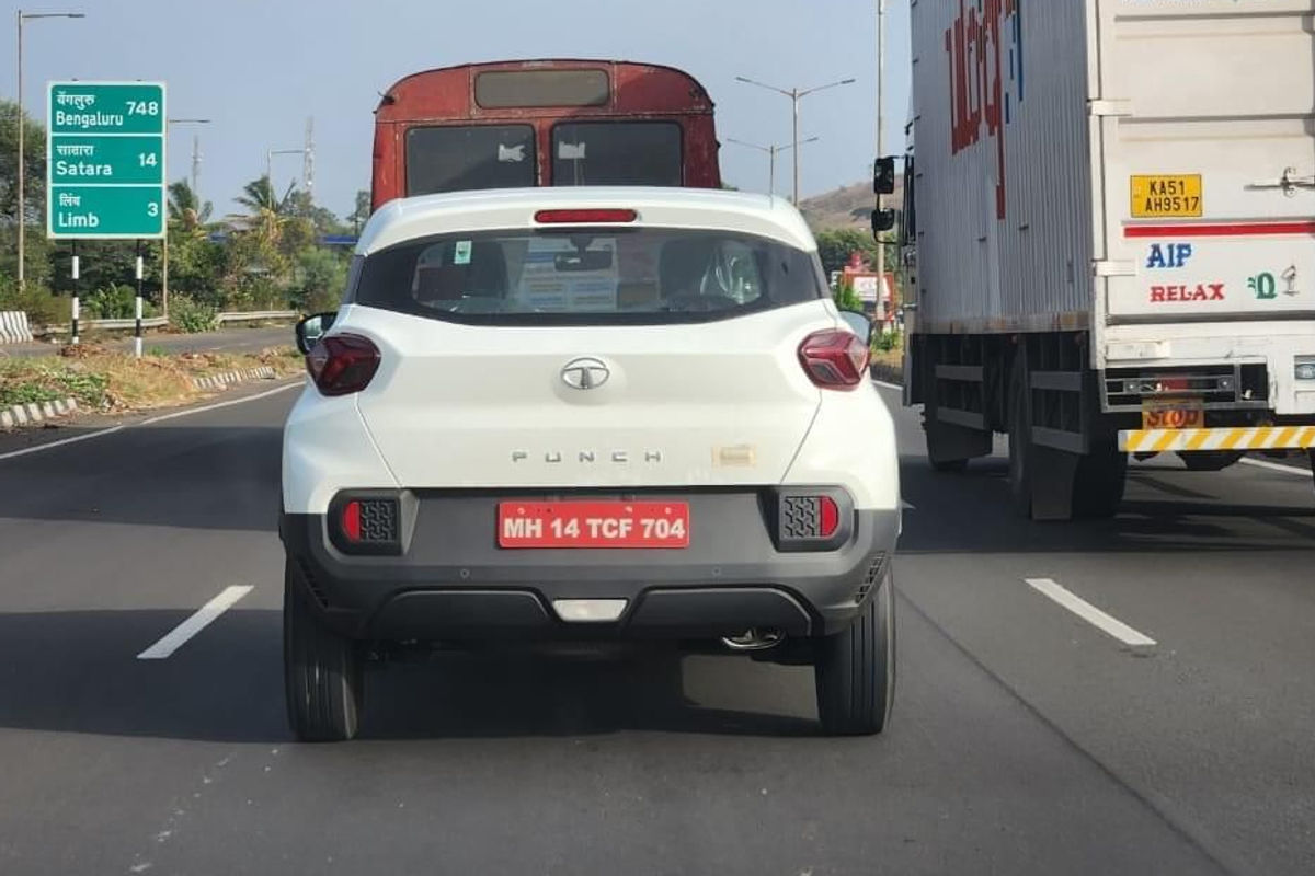 Tata Punch CNG spied