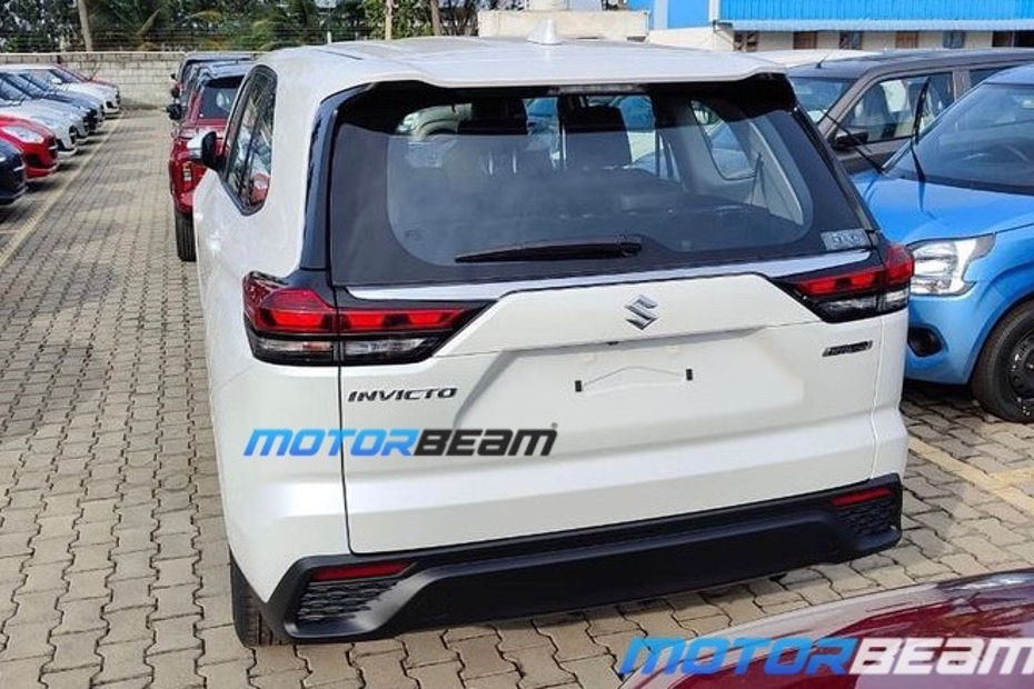 Maruti Invicto rear spied Maruti Invicto rear spied