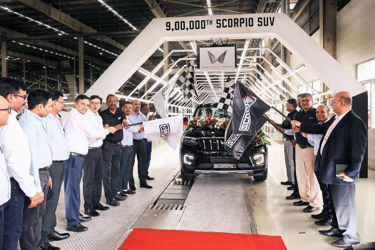 Mahindra Scorpio production milestone Mahindra Scorpio production milestone