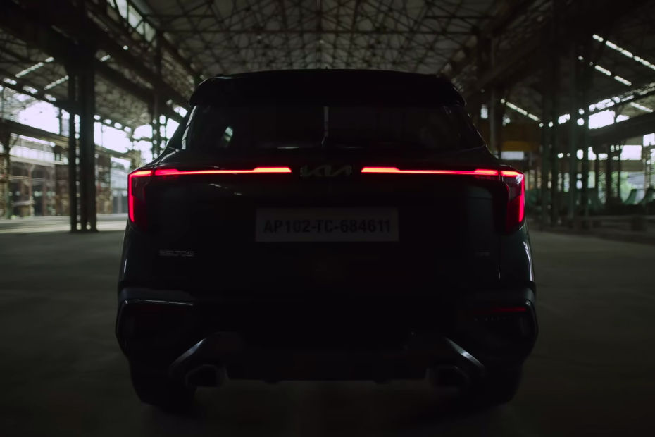 2023 Kia Seltos rear teased