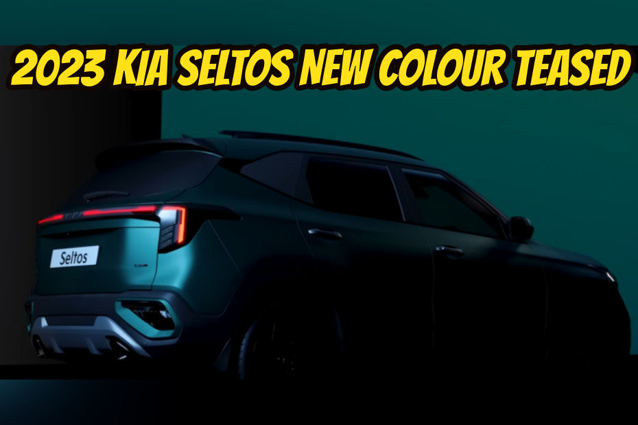 Latest 2023 Kia Seltos Teaser Hints At Its New Colour Option