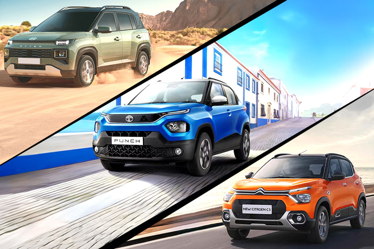 Hyundai Exter vs Tata Punch vs Citroen C3