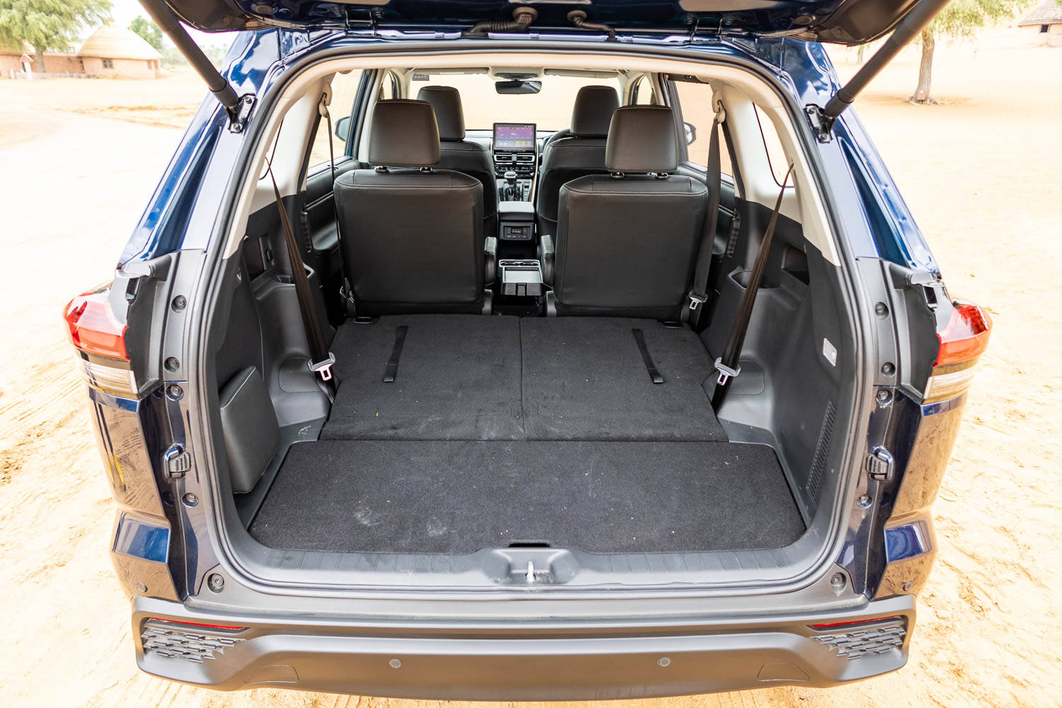 Maruti Invicto boot space with third row folded