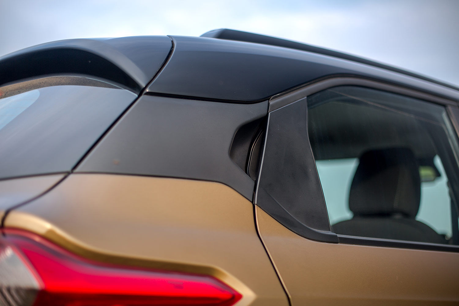 Tata Punch floating roof effect and C-pillar-mounted rear door handle