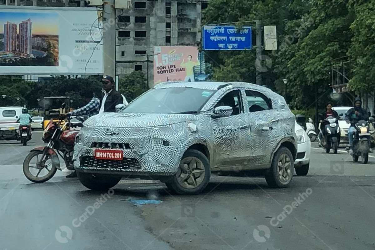Tata Nexon facelift spied