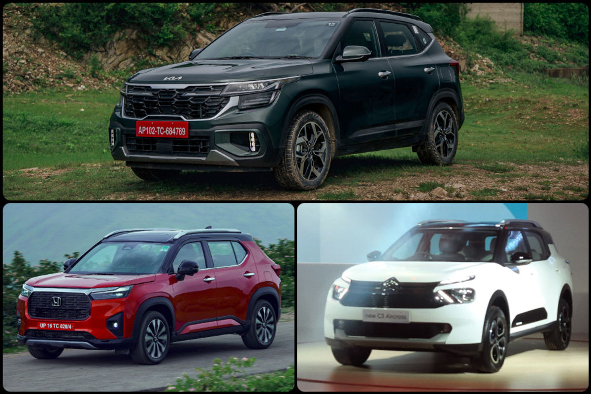 Kia Seltos vs Honda Elevate vs Citroen C3 Aircross Kia Seltos vs Honda Elevate vs Citroen C3 Aircross