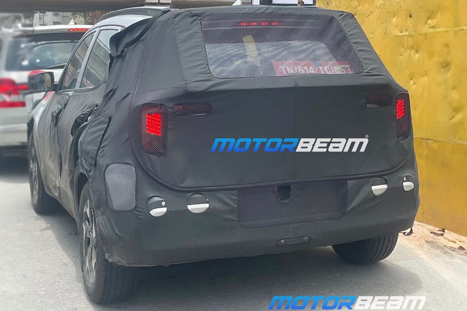 Kia Sonet facelift spied Kia Sonet facelift spied