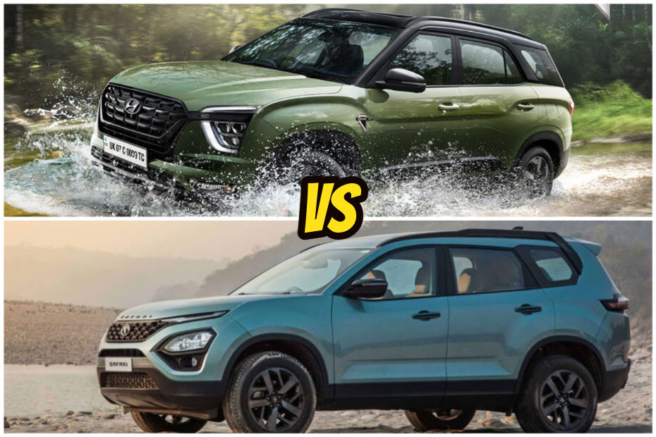 Hyundai Alcazar Adventure vs Tata Safari Adventure