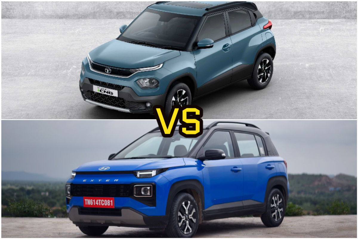 Tata Punch CNG Vs Hyundai Exter CNG