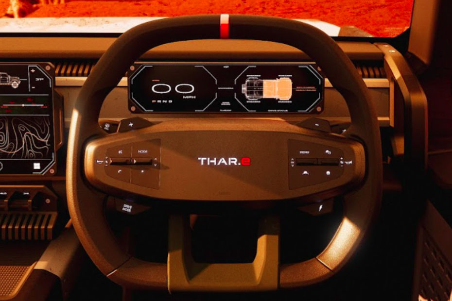 Mahindra Thar EV Steering Wheel
