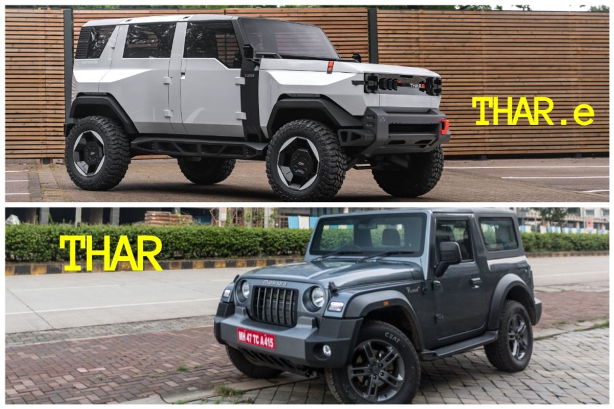 Mahindra Thar EV Vs Thar