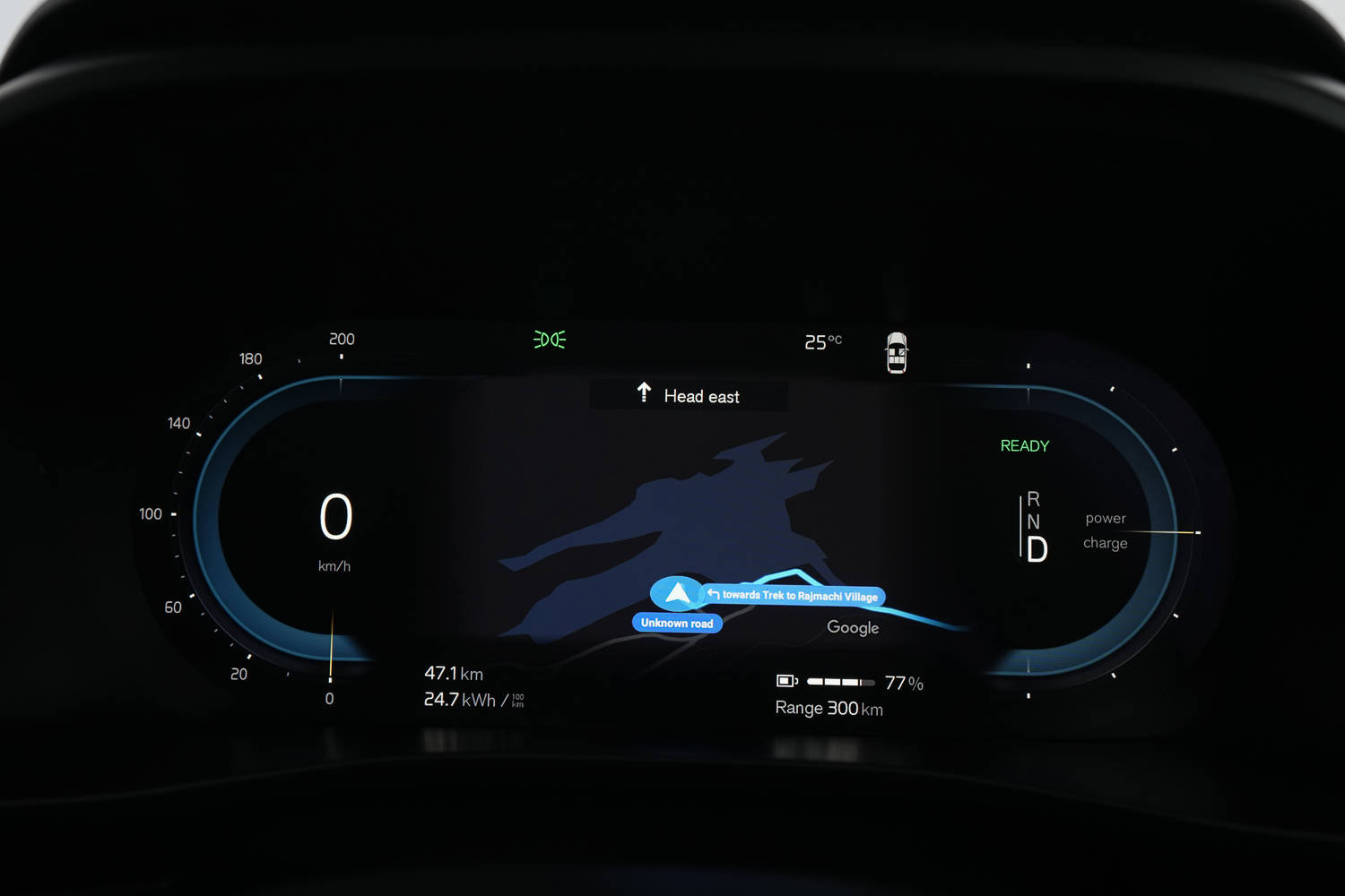 Volvo C40 Recharge Digital Driver's Display