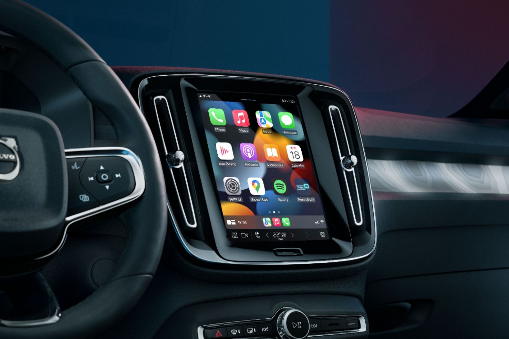 Volvo C40 Recharge Infotainment