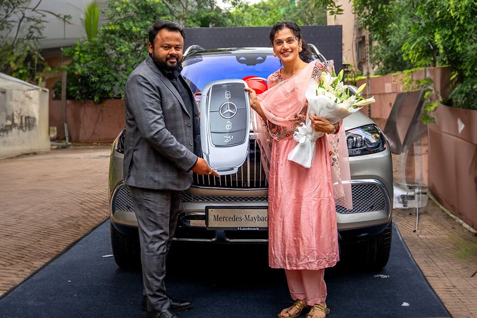 Taapsee Pannu with her new Mercedes-Maybach GLS