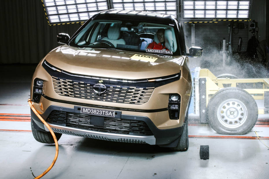 Tata Safari facelift side impact Global NCAP