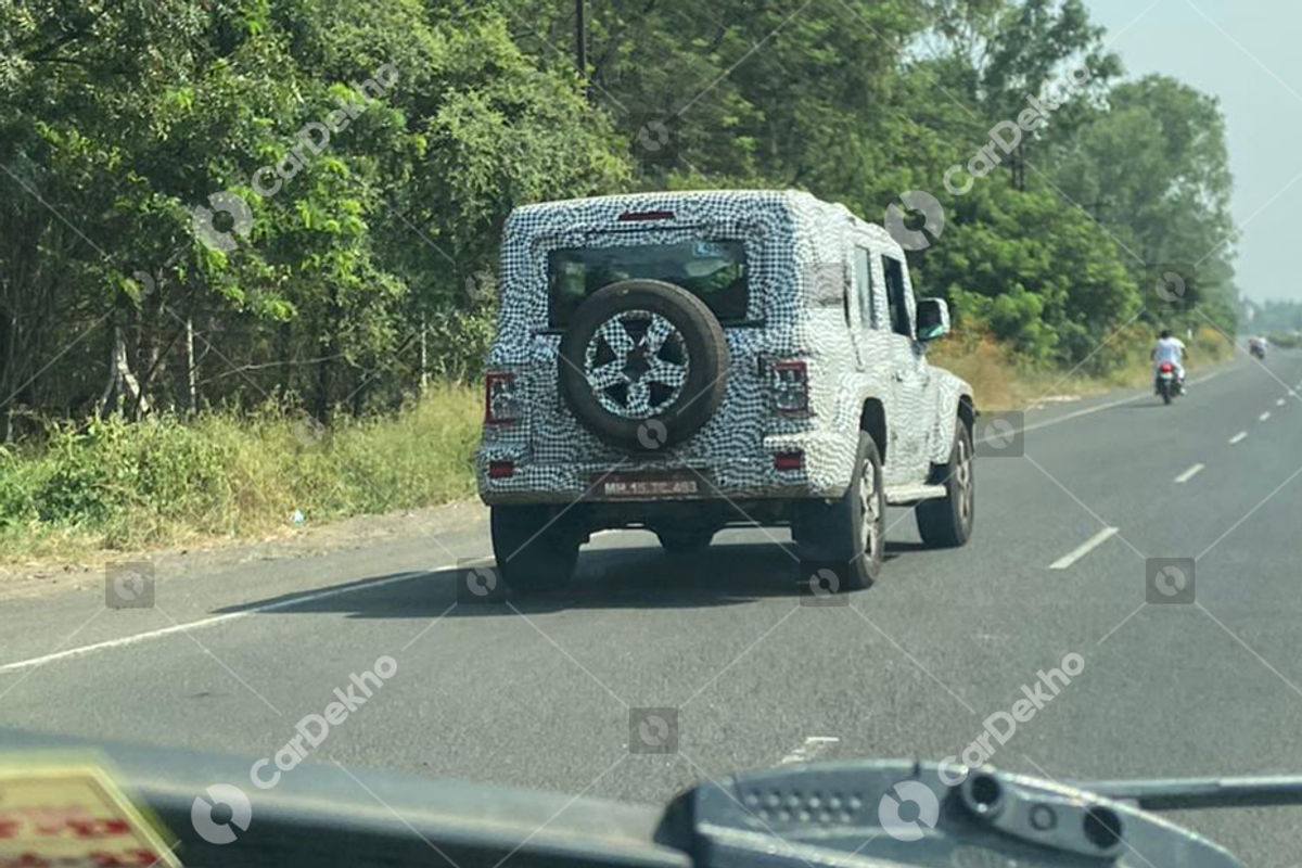 Mahindra Thar 5-door Spied