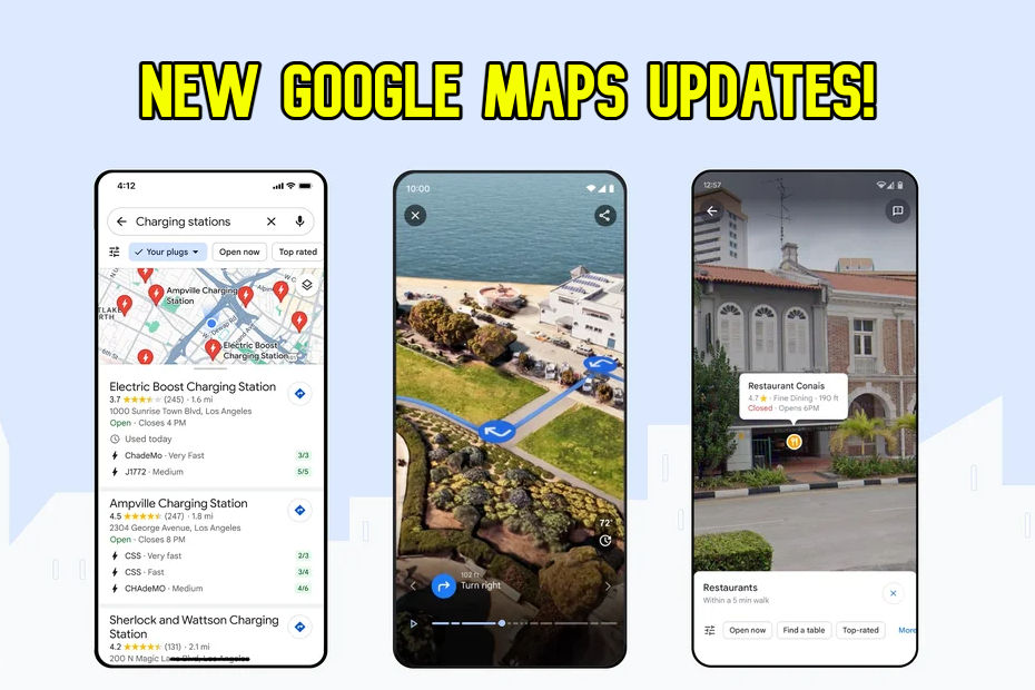 Google Maps features update