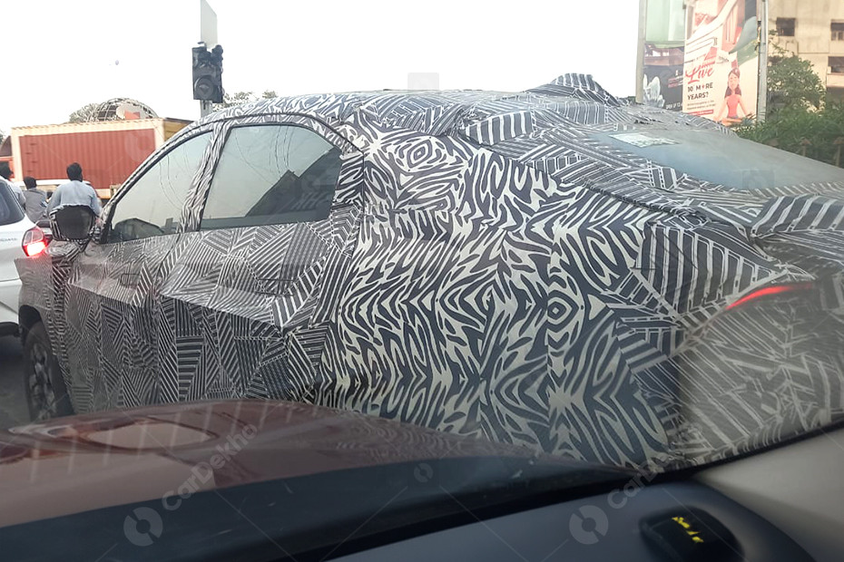 Tata Curvv side spied